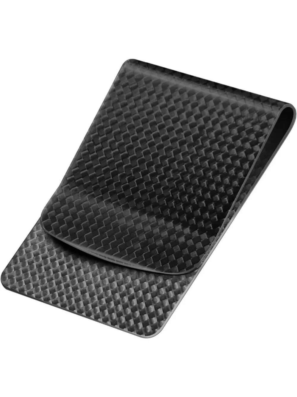 Ultra-Thin Carbon Fiber Money Clip Wallet, Slim Front Pocket Card Holder